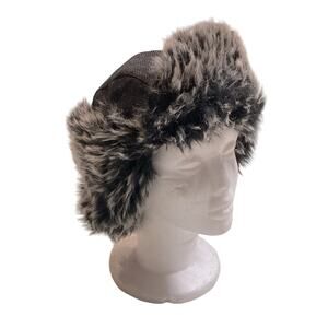 Linea Uomo Faux Fur Winter Hat With Ear Flaps